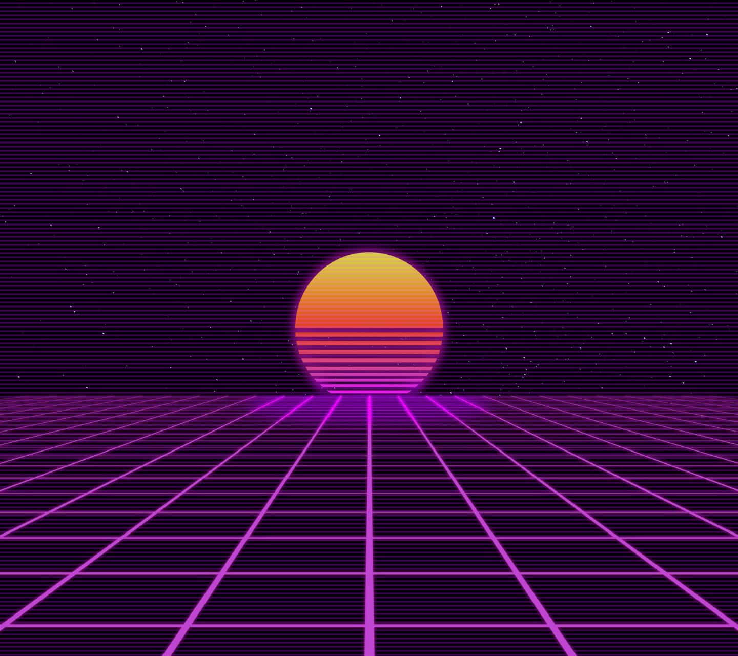 Retro Sunset, orange, red, HD Desktop Wallpaper