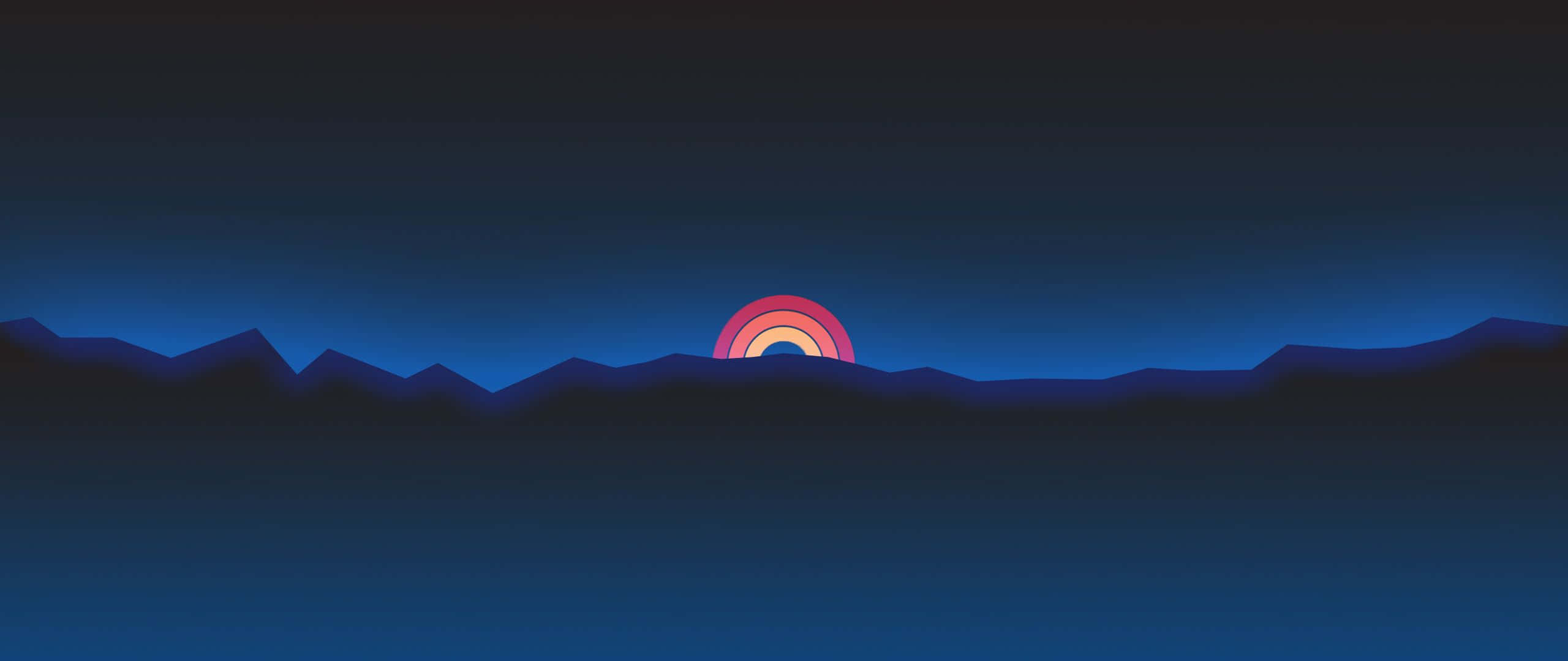 Retro Sunset, orange, pink, 2K Desktop Wallpaper