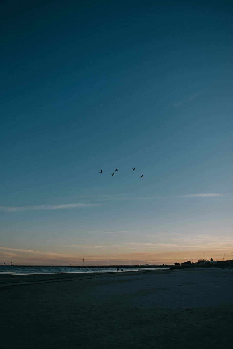 Retro Beach, dusk, tranquil beach, HD Phone Wallpaper
