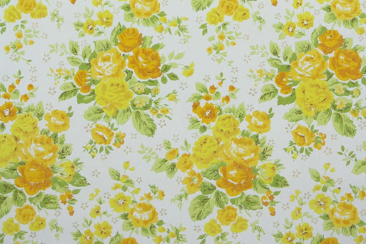 vibrant yellow roses, green leaves, soft white background, SD Desktop Wallpaper