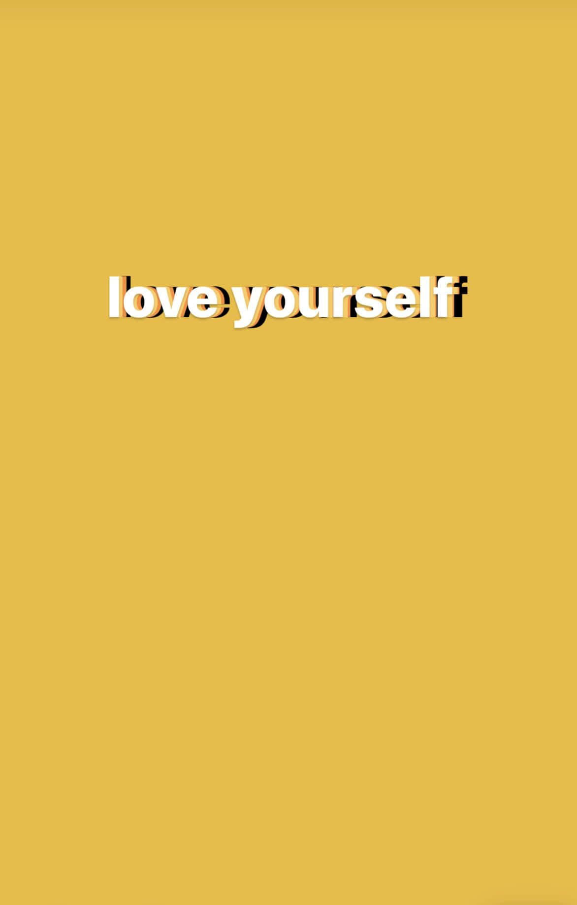Retro Yellow, mustard yellow, bold white text, HD Phone Wallpaper
