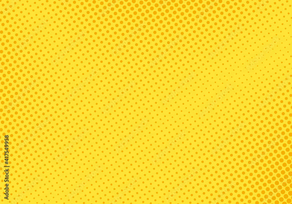 Retro Yellow, vibrant yellow, halftone dot pattern, SD Desktop Wallpaper