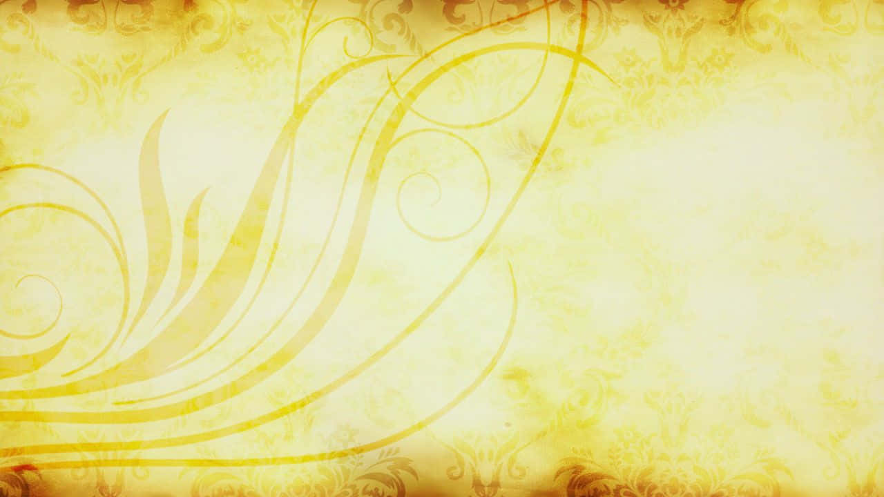 retro yellow, golden swirls, textured vintage wallpaper, HD Desktop Wallpaper