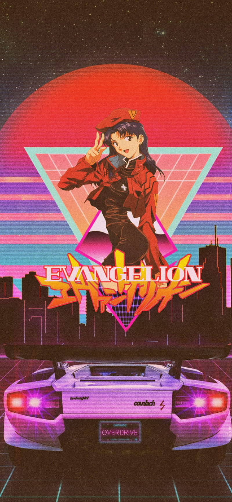 80s anime aesthetic, pink dress, red jacket, HD Phone Wallpaper