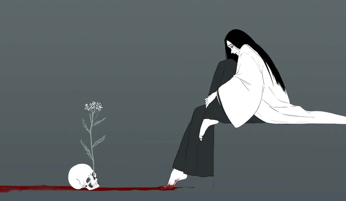 Retsu Unohana, white, skull, SD Desktop Wallpaper