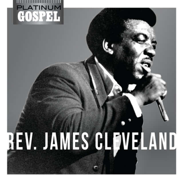 Rev James Cleveland, platinum gospel, black and white portrait, SD Desktop Wallpaper