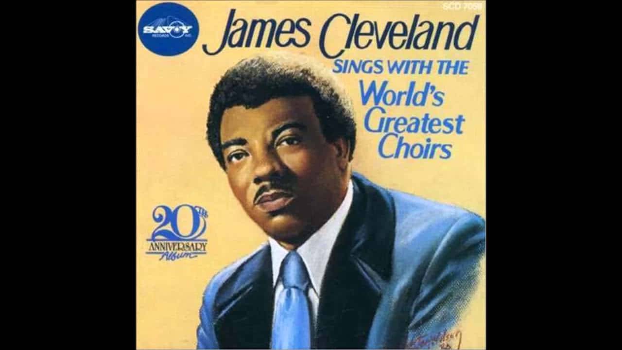 Rev James Cleveland, blue suit, warm yellow background, HD Desktop Wallpaper