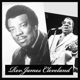 Rev James Cleveland, black and white portrait, close-up, SD Desktop Wallpaper