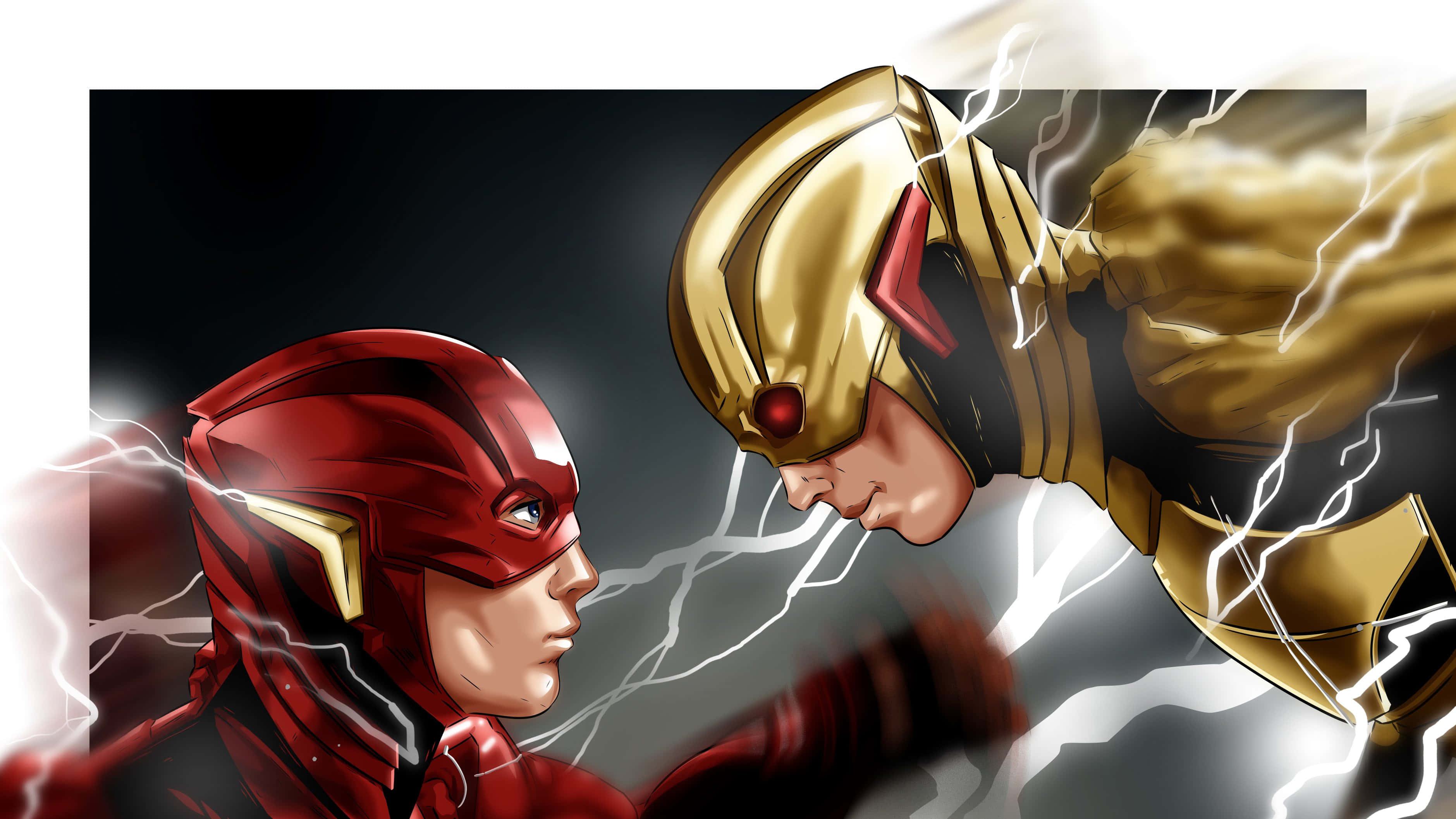 Flash, Reverse Flash, red suit, 2K Desktop Wallpaper
