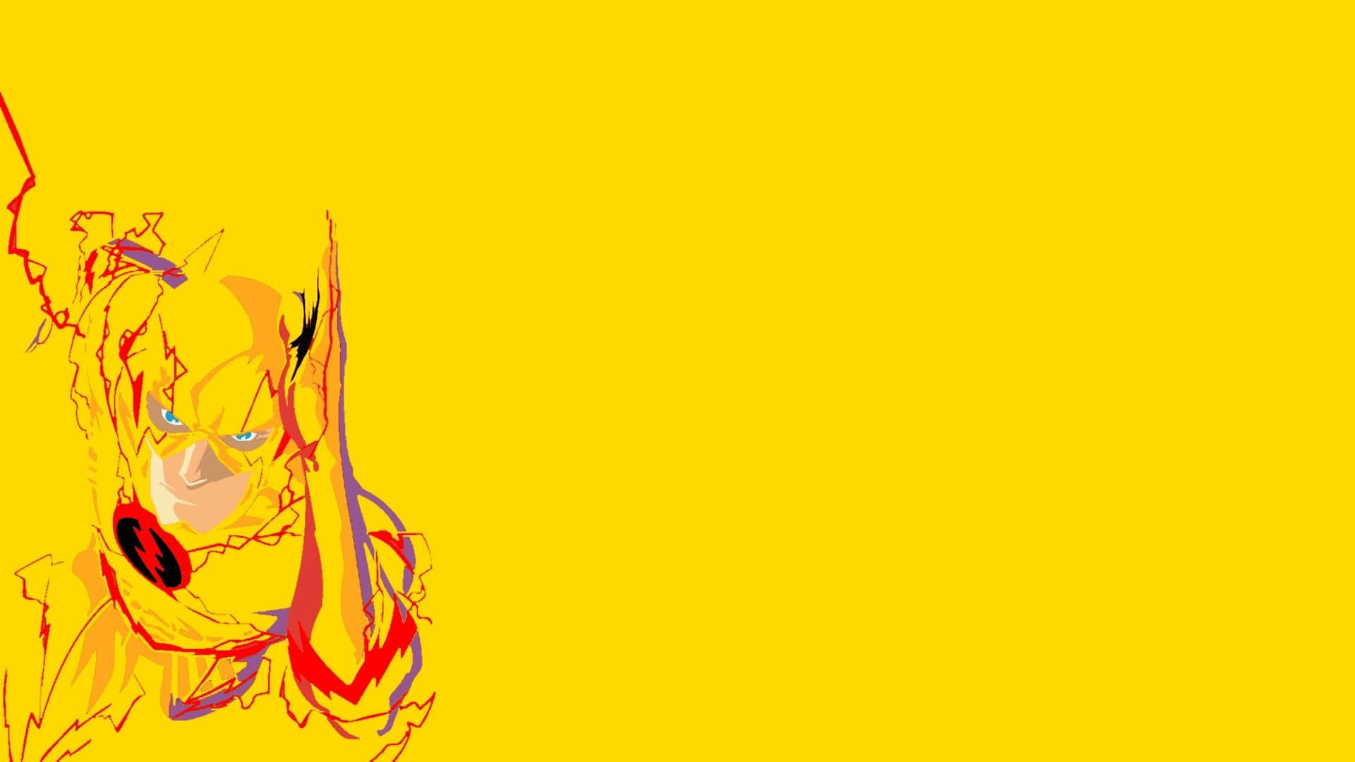 Reverse Flash, glowing eyes, red lightning bolts, Full HD Desktop Wallpaper