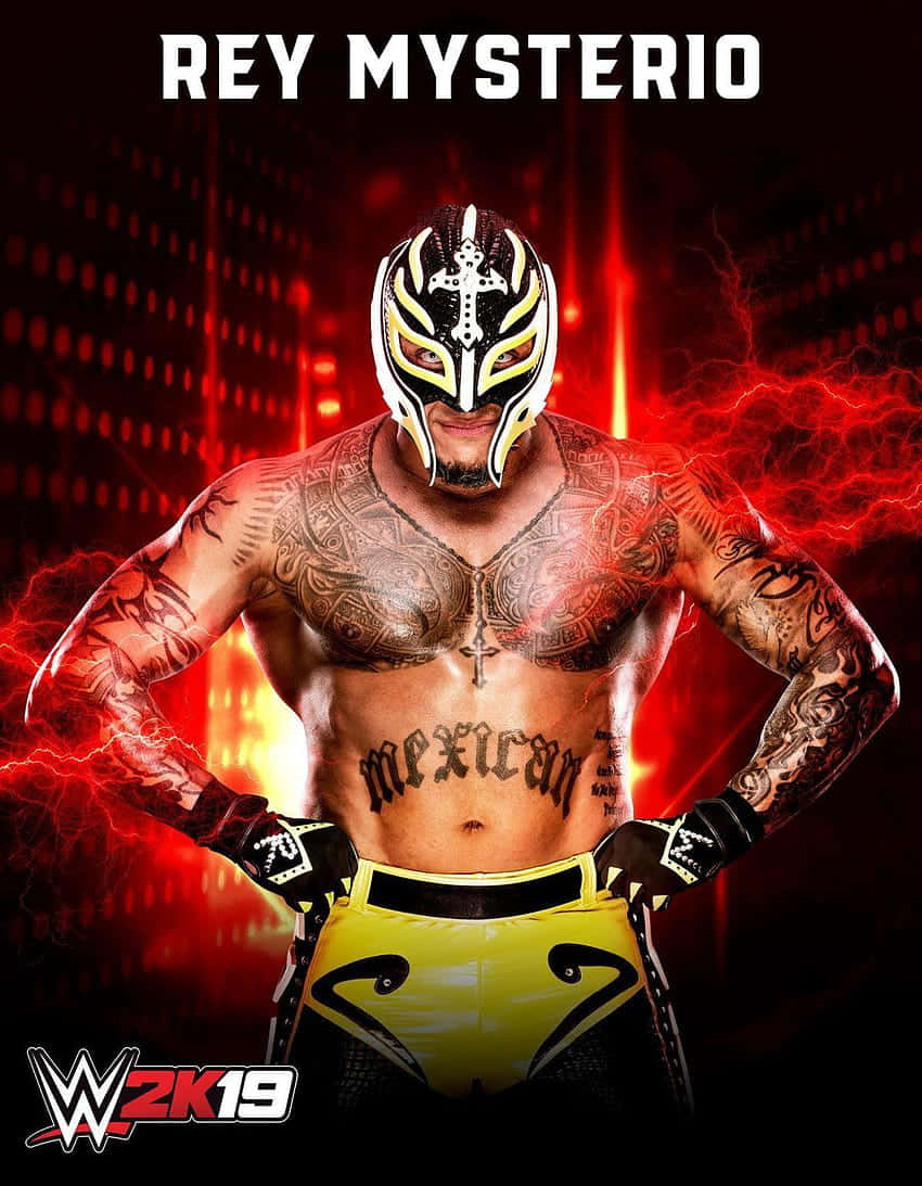 Rey Mysterio, lucha libre mask, yellow trunks, SD Phone Wallpaper