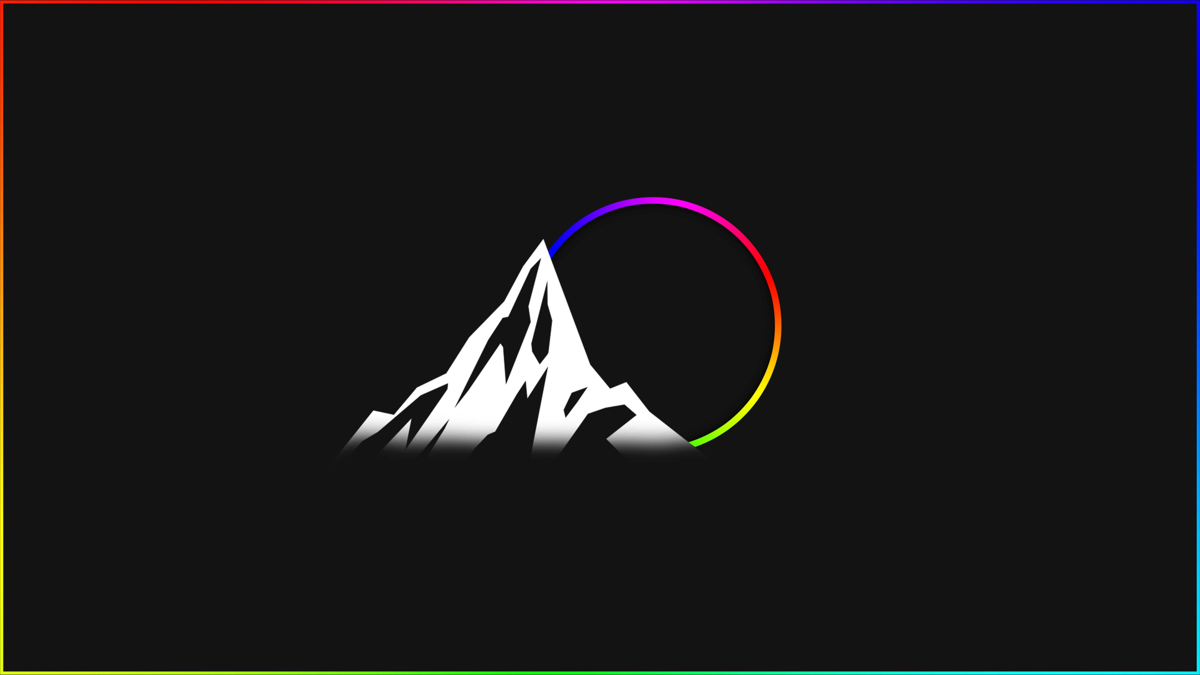White Mountain, RGB 4K, rainbow arc, 4K Desktop Wallpaper