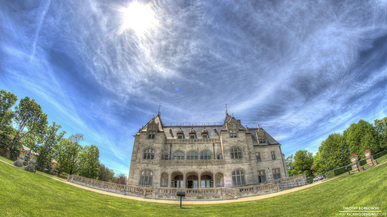 Rhode Island, mansion, turrets, HD Desktop Wallpaper