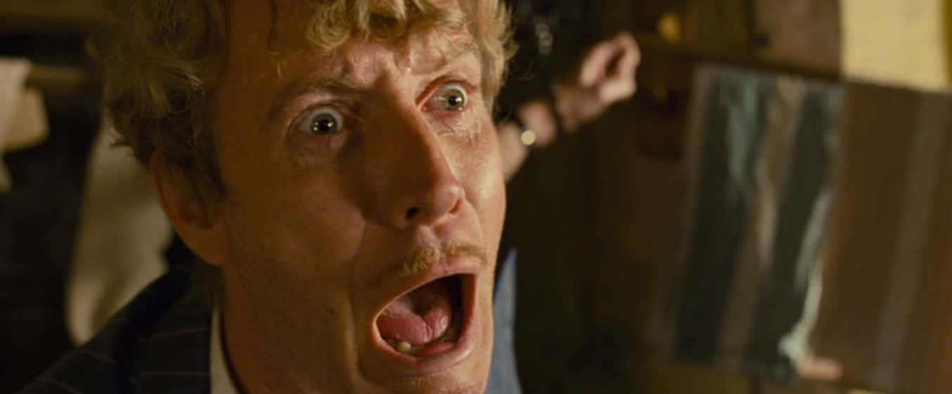 Rhys Ifans, curly hair, mustache, HD Desktop Wallpaper
