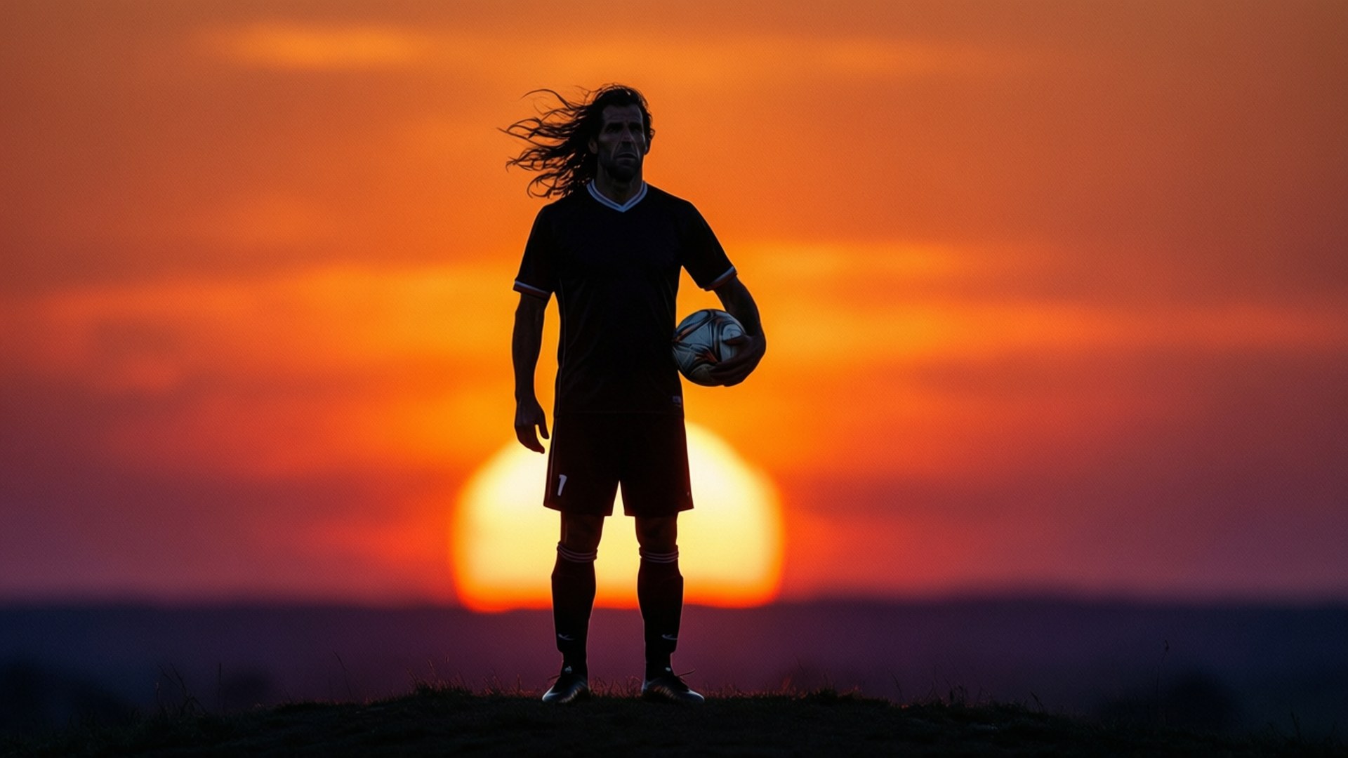 Zamora, football, sunset, Full HD Desktop Wallpaper