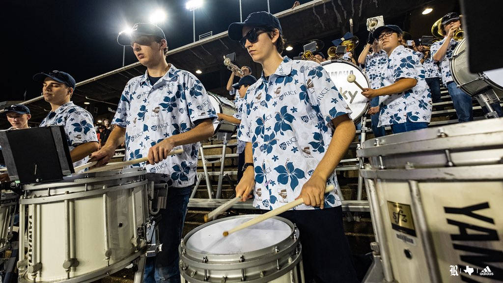 Rice University, marching band, snare drums, SD Desktop Wallpaper