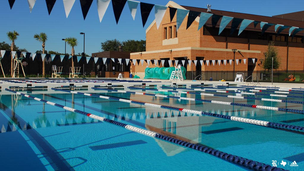 Rice University, swimming pool, blue water lanes, SD Desktop Wallpaper
