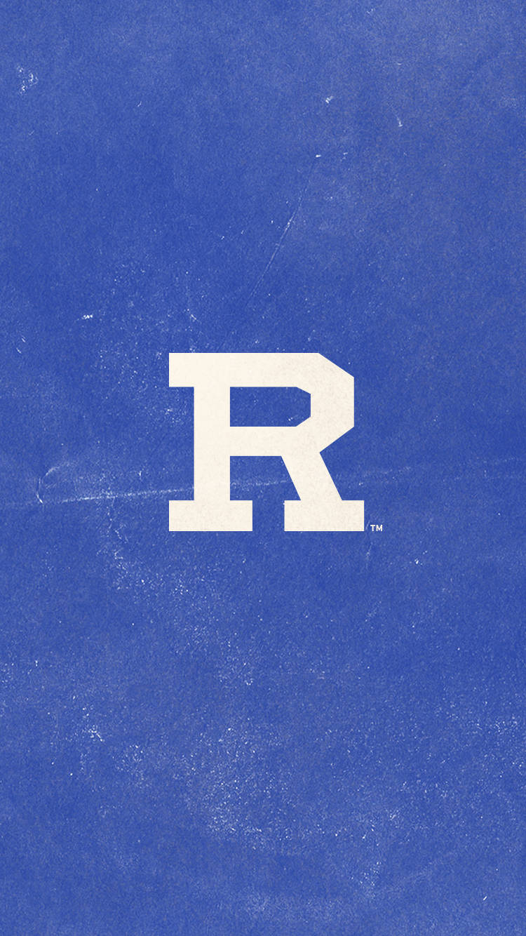 Rice University, white letter R logo, textured royal blue background, HD Phone Wallpaper