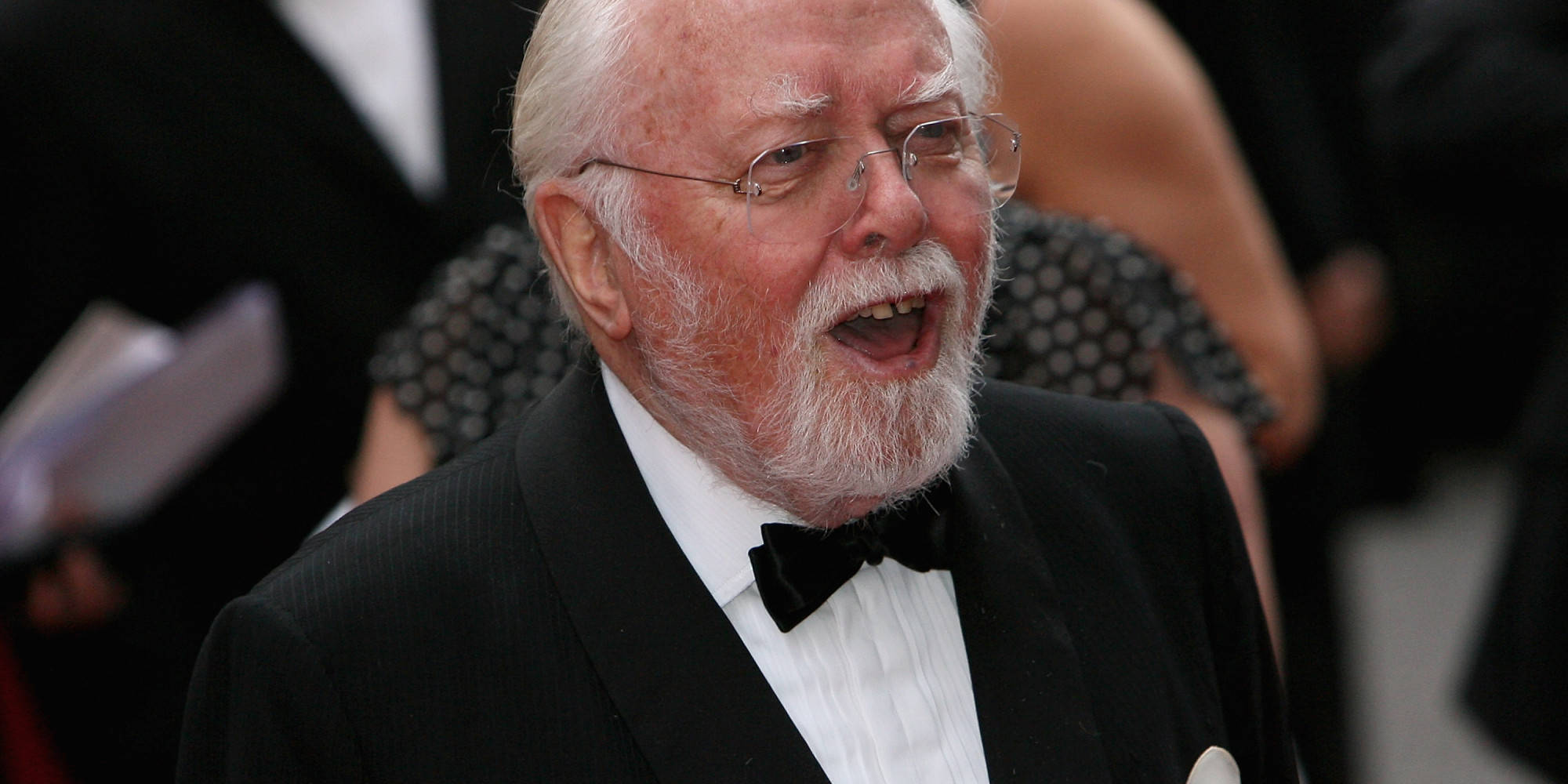 Richard Attenborough, black tuxedo, bowtie, Full HD Desktop Wallpaper