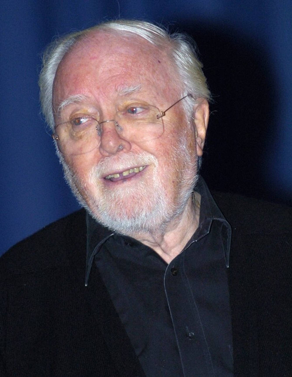 Richard Attenborough, white hair, beard, HD Phone Wallpaper