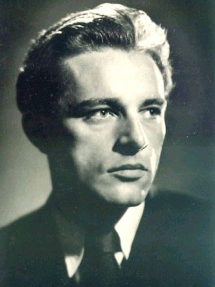 Richard Burton, black and white portrait, suit, SD Phone Wallpaper