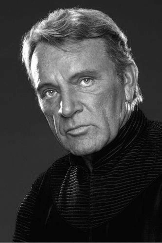 Richard Burton, black and white portrait, serious older man, SD Phone Wallpaper