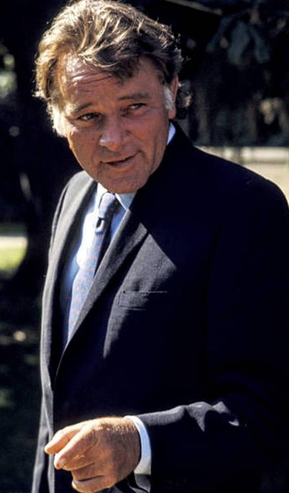 Richard Burton, tailored suit, dark suit, SD Phone Wallpaper