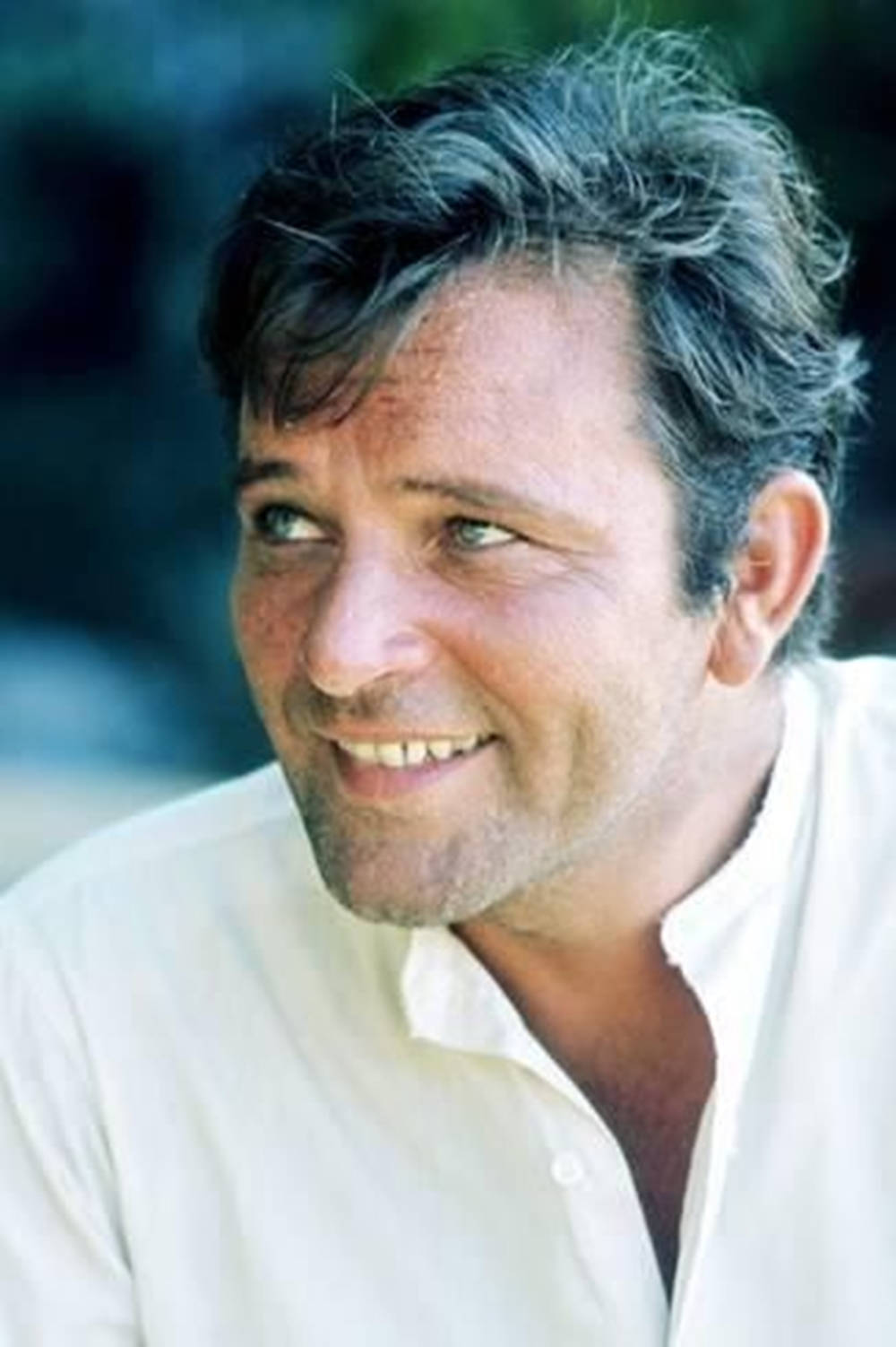 Richard Burton, white shirt, graying hair, HD Phone Wallpaper