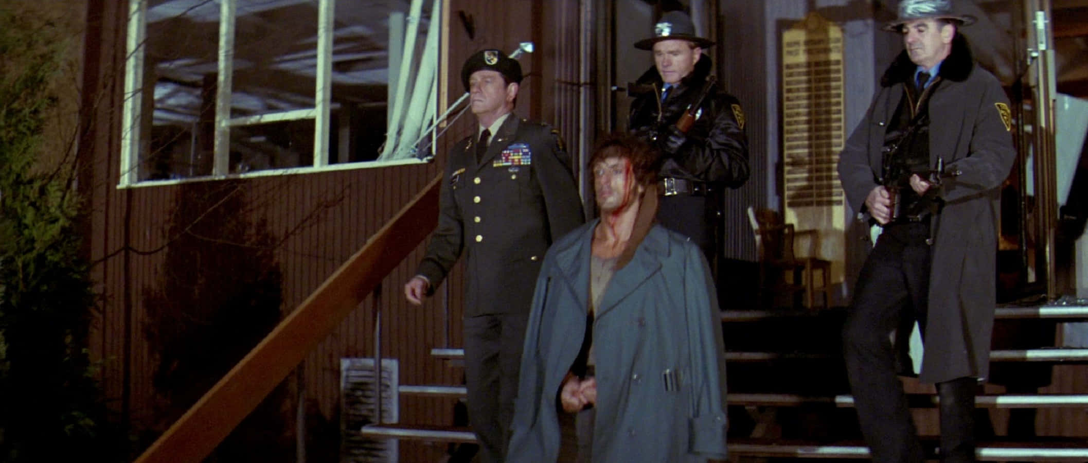 Richard Crenna, trench coat, armed military, Full HD Desktop Wallpaper