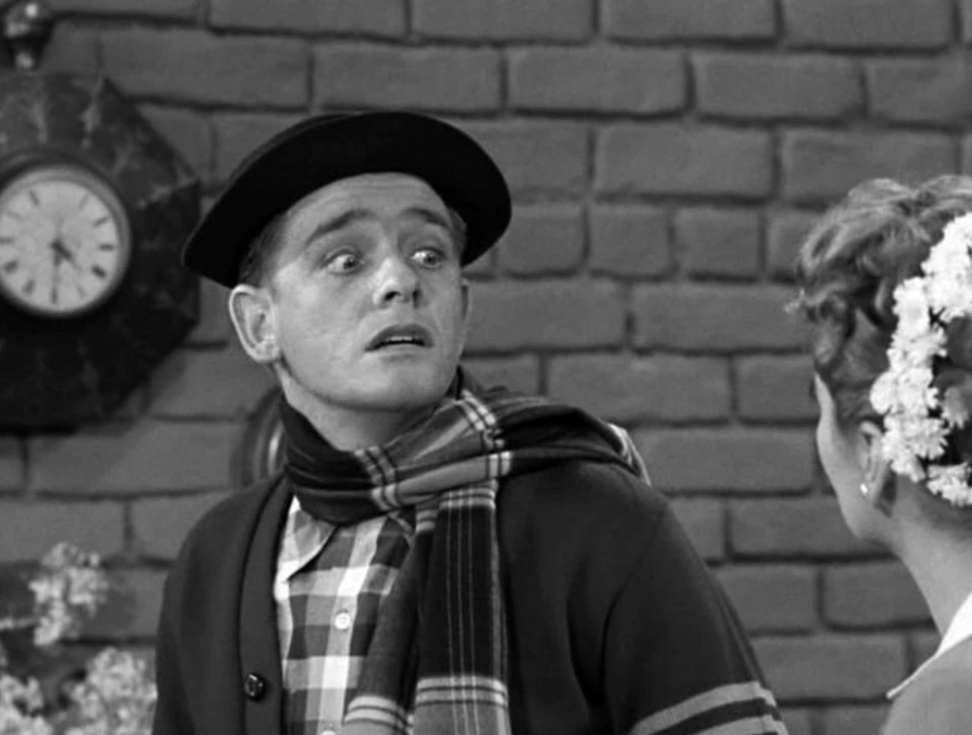Richard Crenna, hat, scarf, HD Desktop Wallpaper