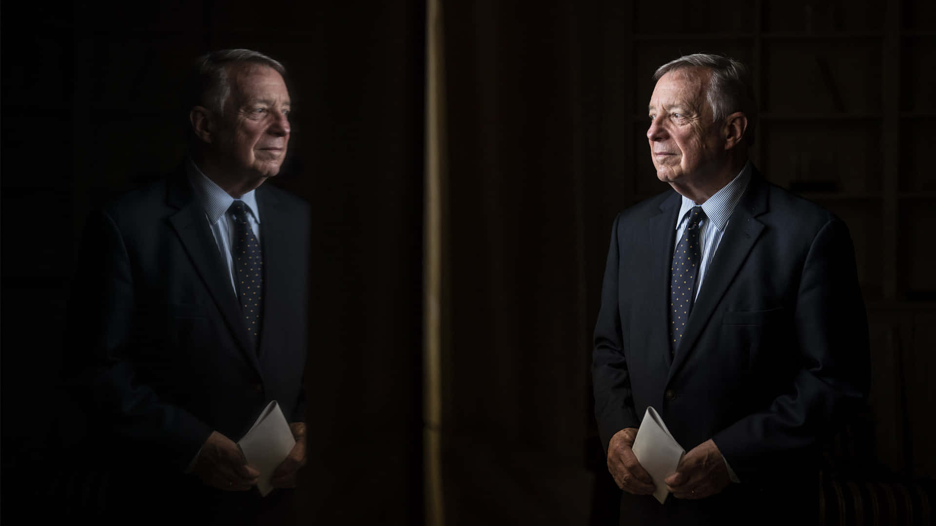 Richard Durbin, dark suits, dim light, Full HD Desktop Wallpaper