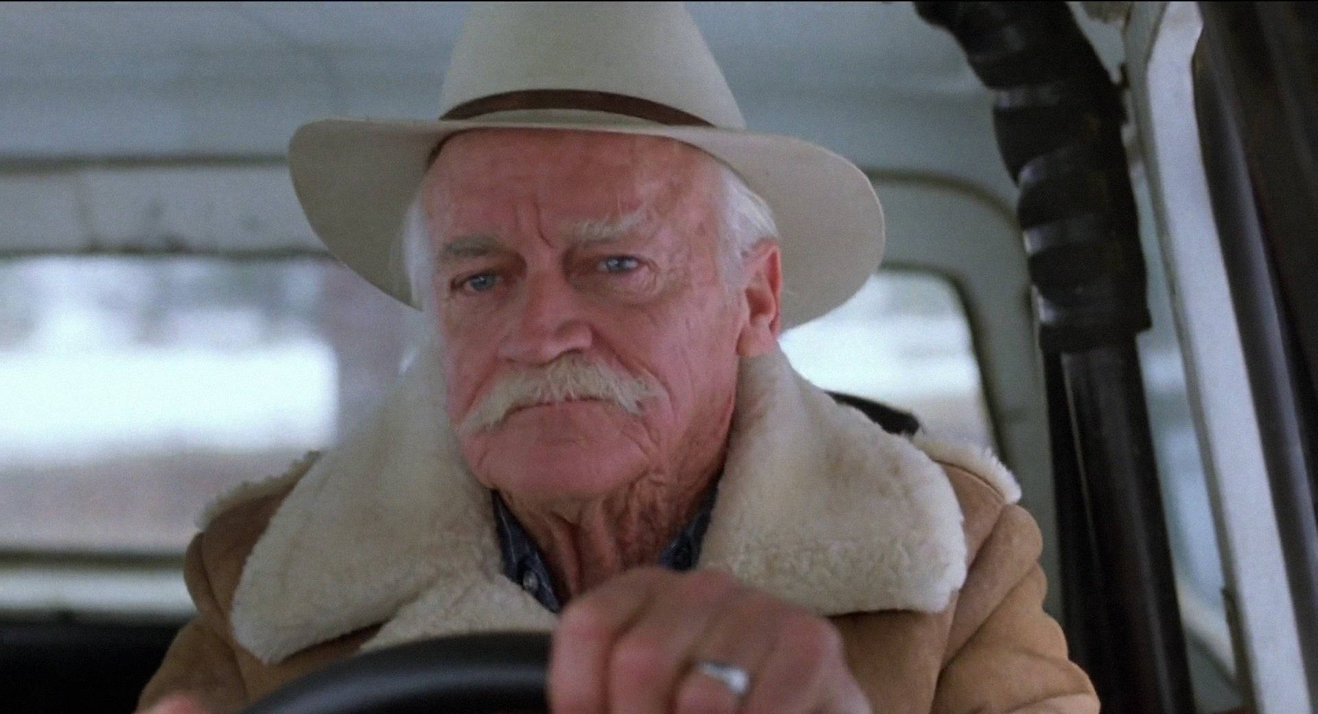 Richard Farnsworth, cowboy hat, white mustache, Full HD Desktop Wallpaper