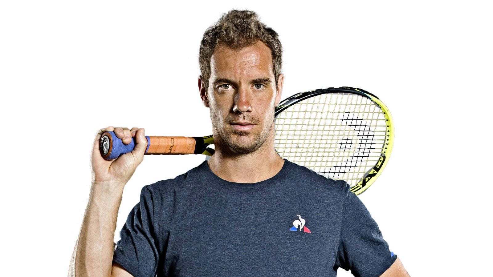 Richard Gasquet, tennis player, racket, HD Desktop Wallpaper