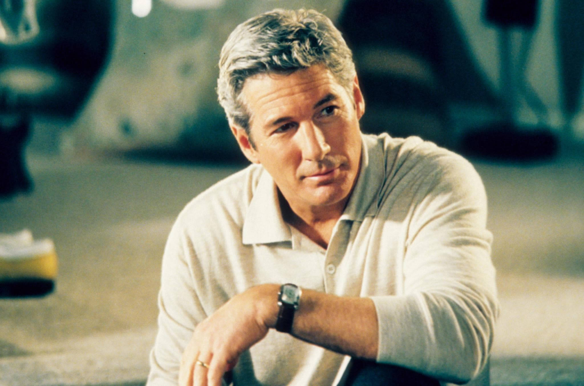 Richard Gere, light polo shirt, watch, Full HD Desktop Wallpaper