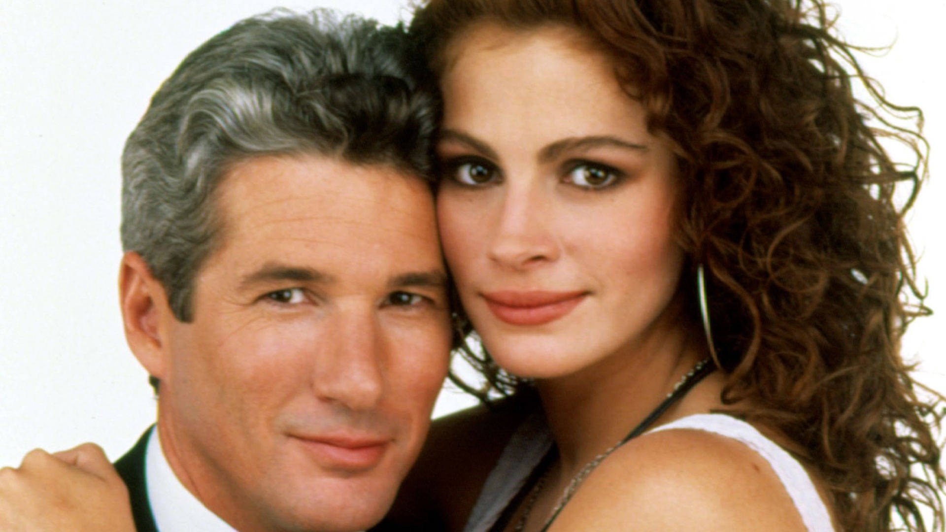 Richard Gere, gray hair, curly brown hair, Full HD Desktop Wallpaper