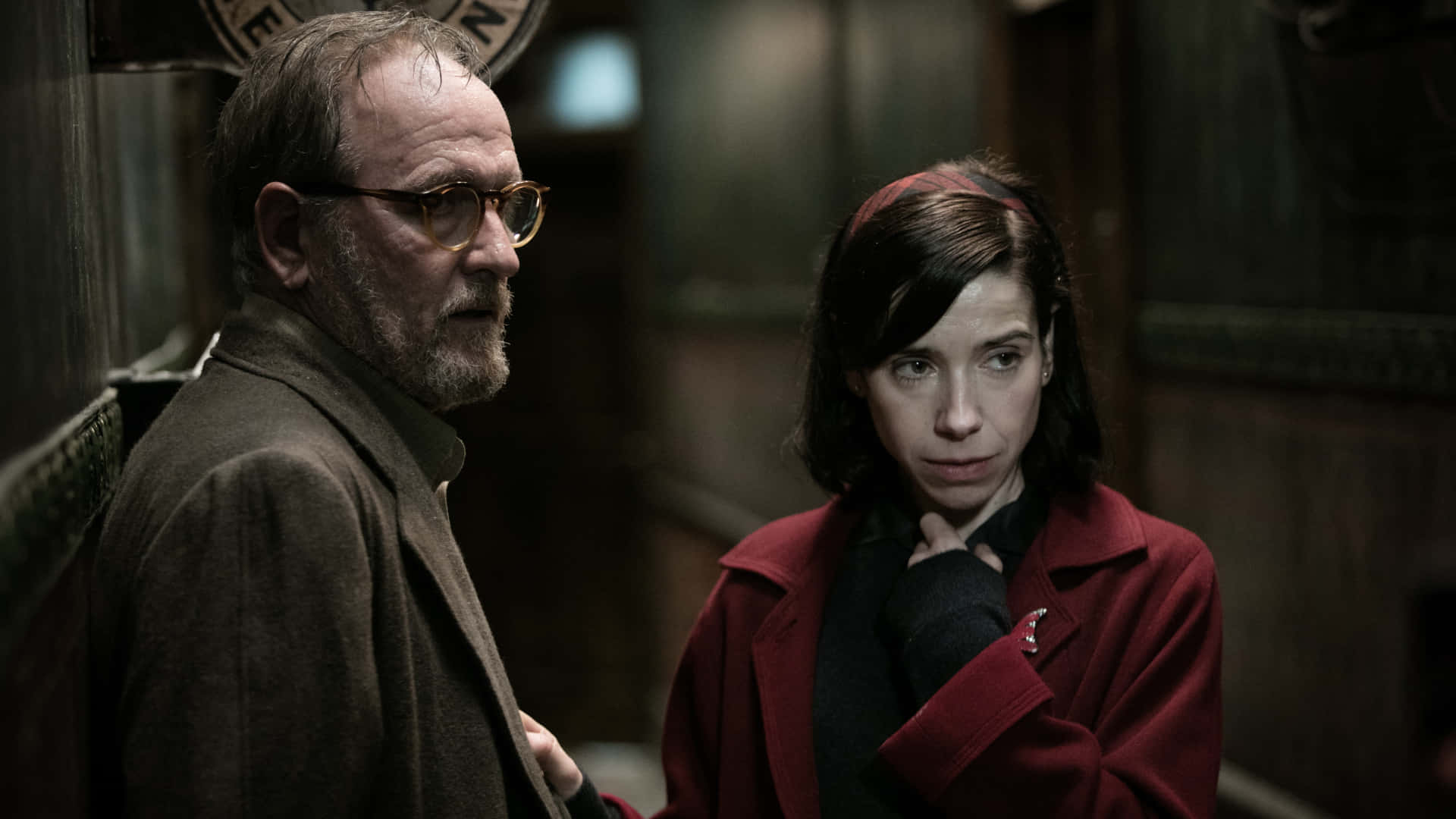 Richard Jenkins, red coat, glasses, Full HD Desktop Wallpaper