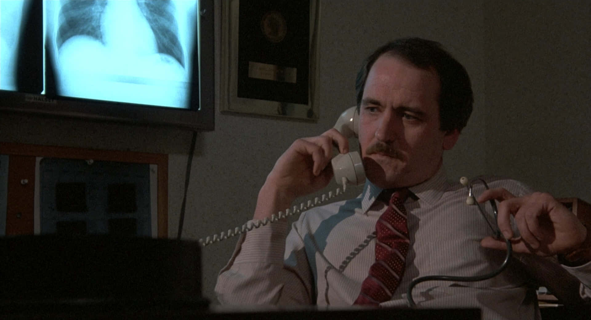 Richard Jenkins, striped shirt, red tie, Full HD Desktop Wallpaper