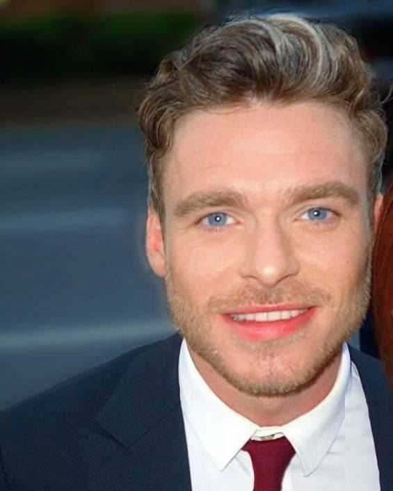 Richard Madden, pink lips, blue eyes, SD Phone Wallpaper