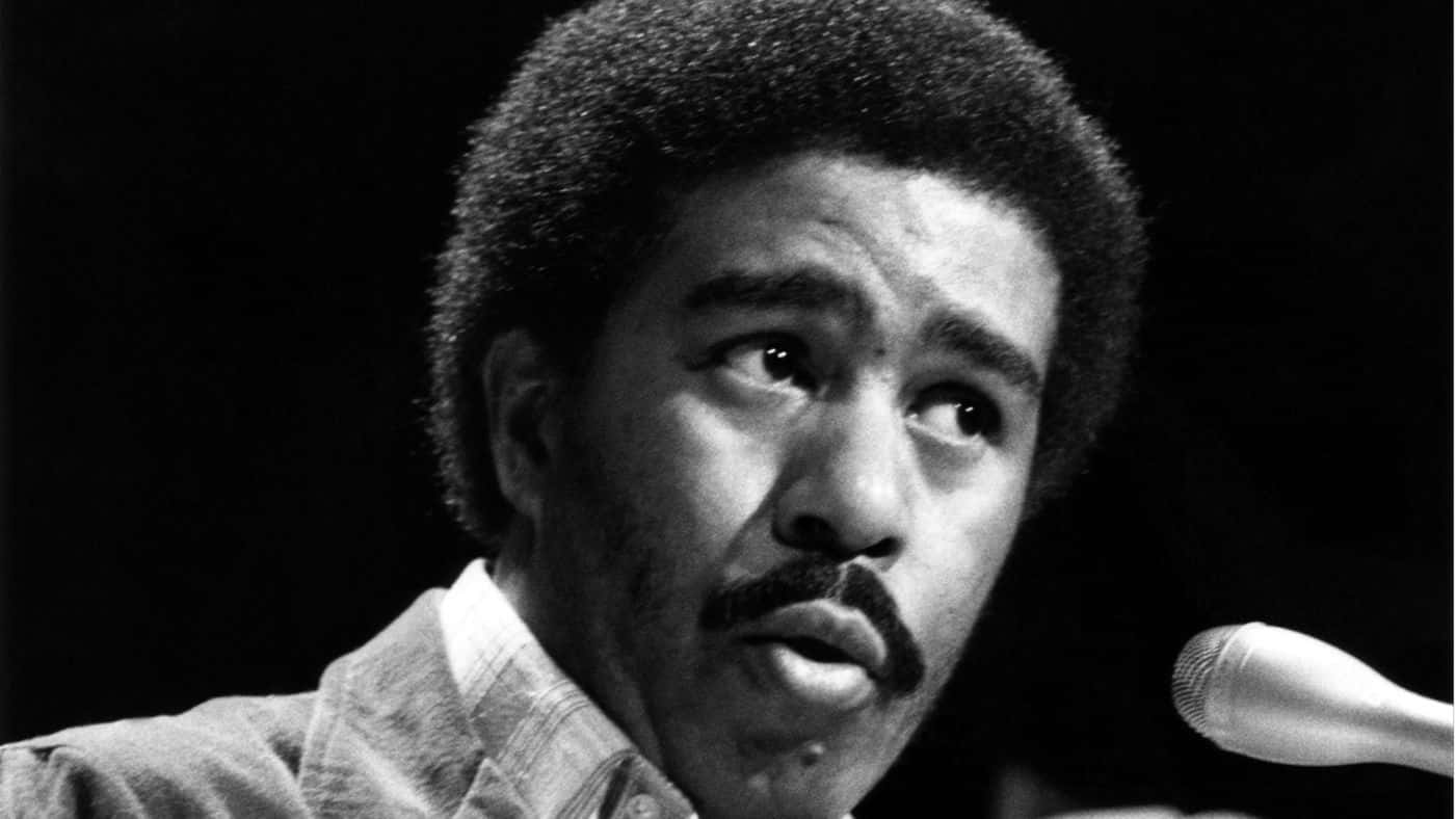 Richard Pryor, black and white, close-up, HD Desktop Wallpaper