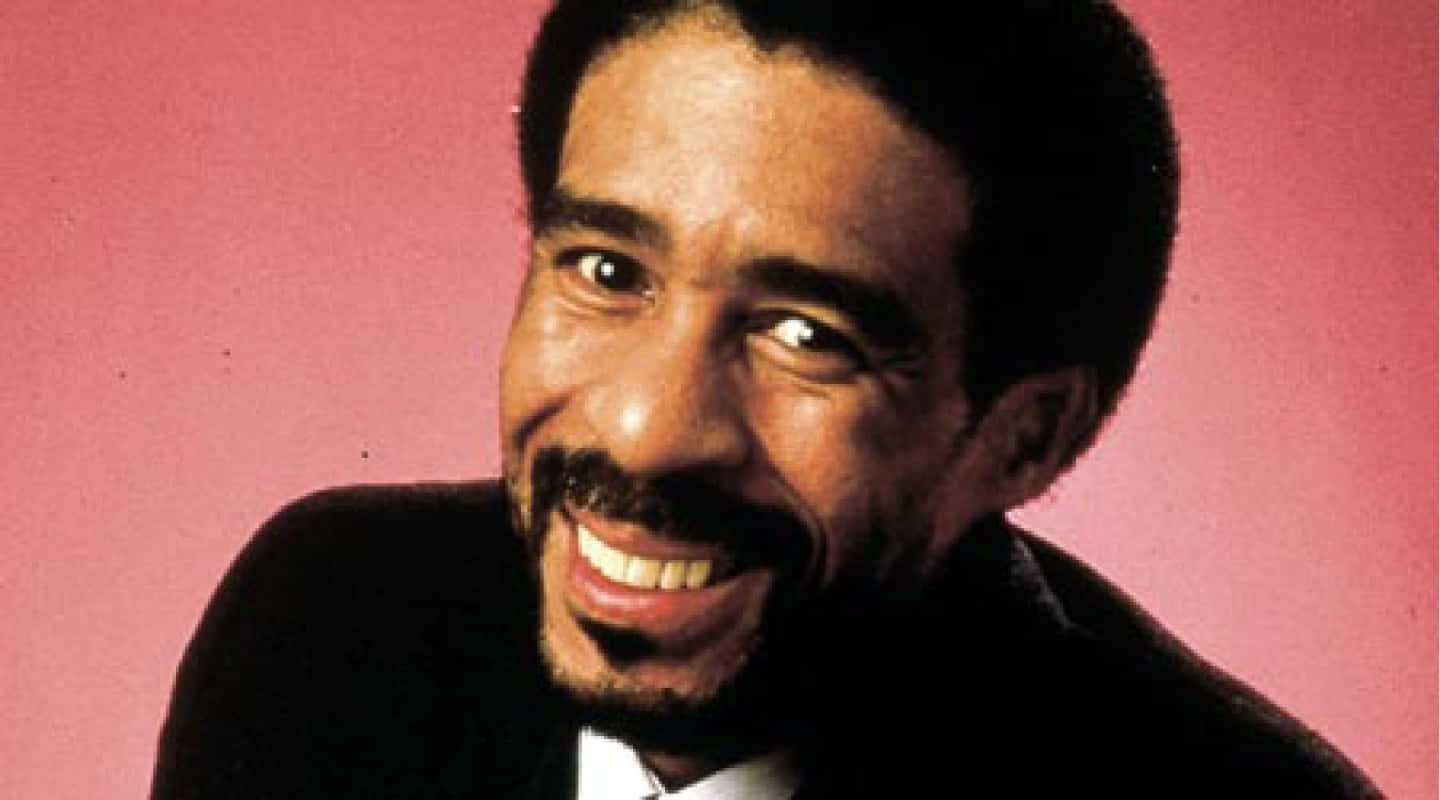 Richard Pryor, pink studio background, mustache, HD Desktop Wallpaper