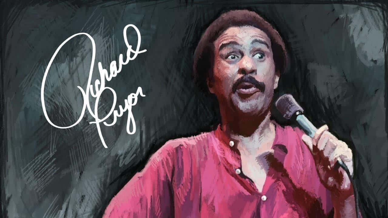 Richard Pryor, 1980, microphone, HD Desktop Wallpaper