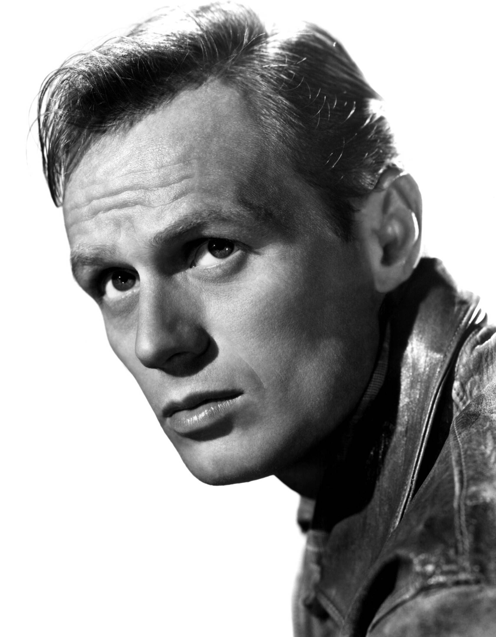 Richard Widmark, leather jacket, black and white, Full HD Phone Wallpaper