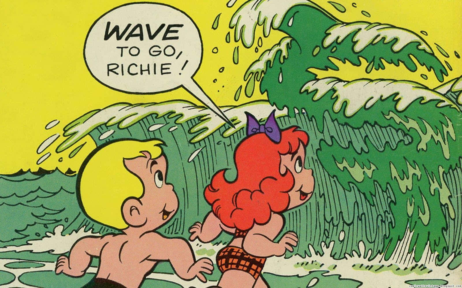 Richie Rich, red-haired girl, swimsuit, HD Desktop Wallpaper
