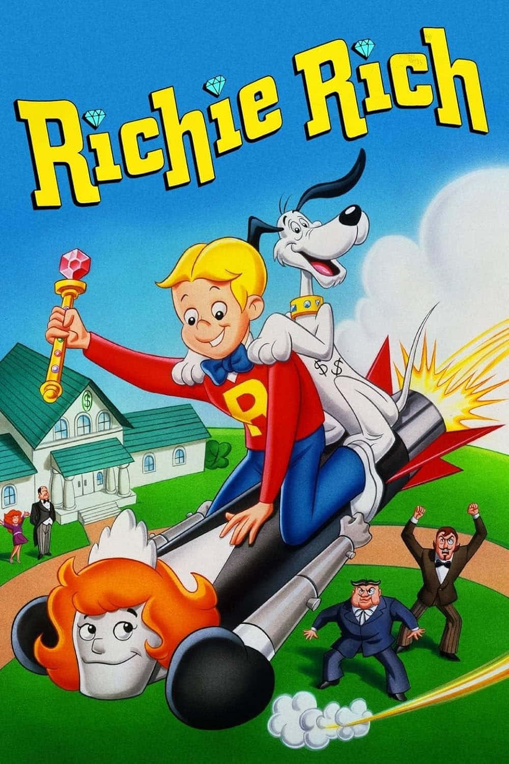 Richie Rich, rocket, dog, HD Phone Wallpaper