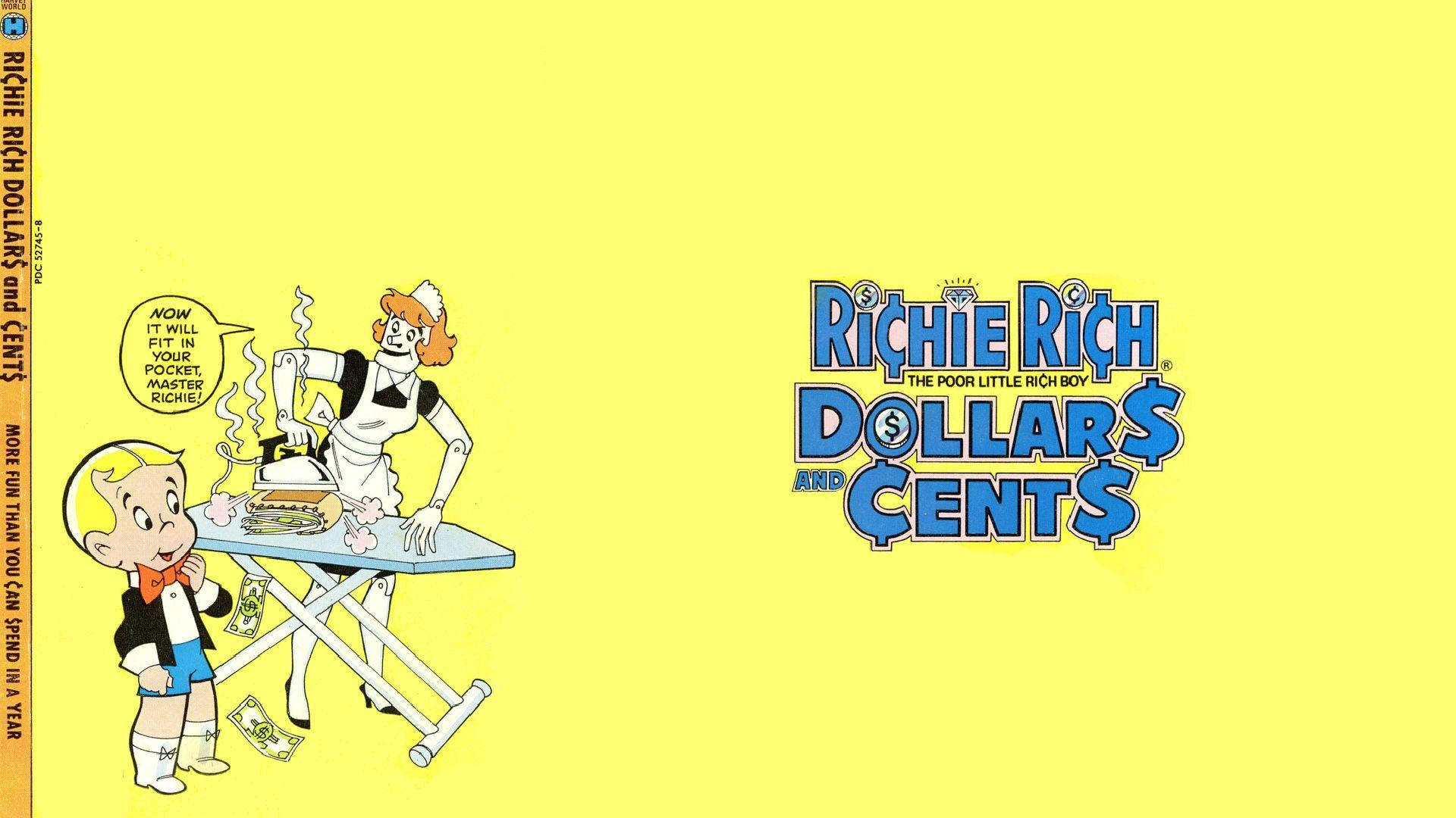 Richie Rich, robot maid, butler, Full HD Desktop Wallpaper