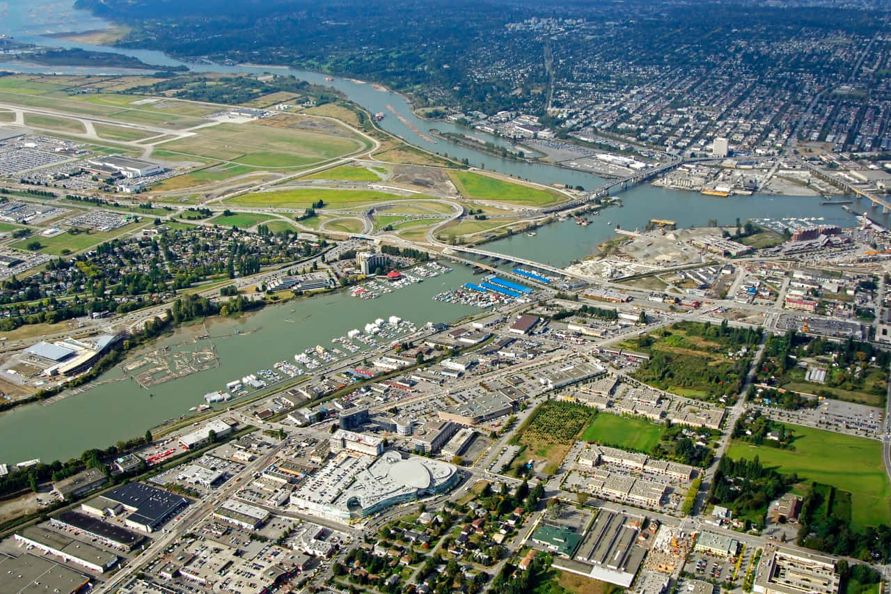 Richmond Canada, panoramic view, tranquil cityscape, HD Desktop Wallpaper
