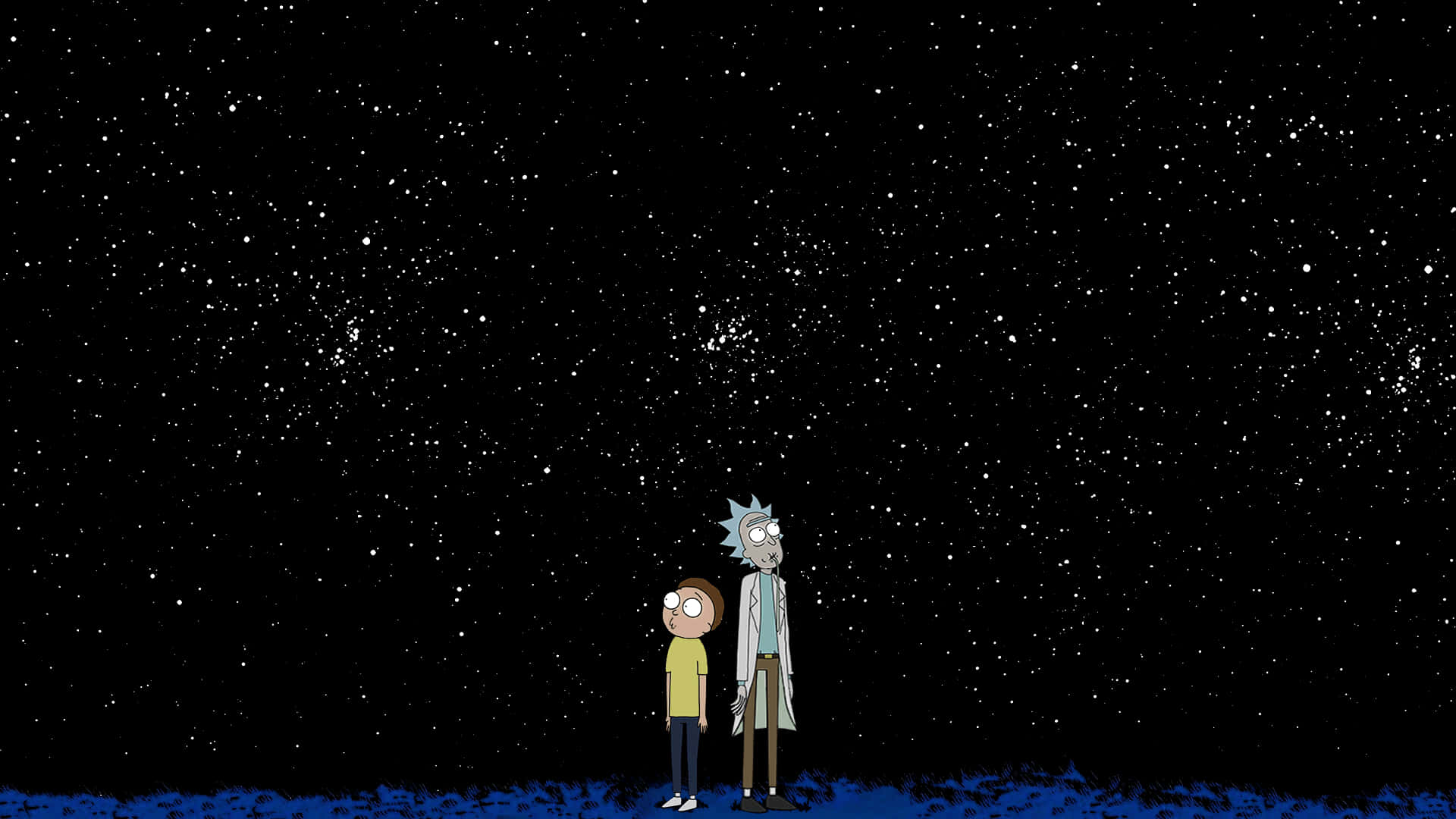 Rick And Morty, Backwoods, blue surface, Full HD Desktop Wallpaper