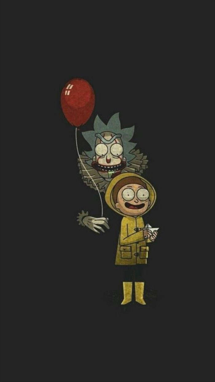 Rick And Morty, Rick, red balloon, SD Phone Wallpaper