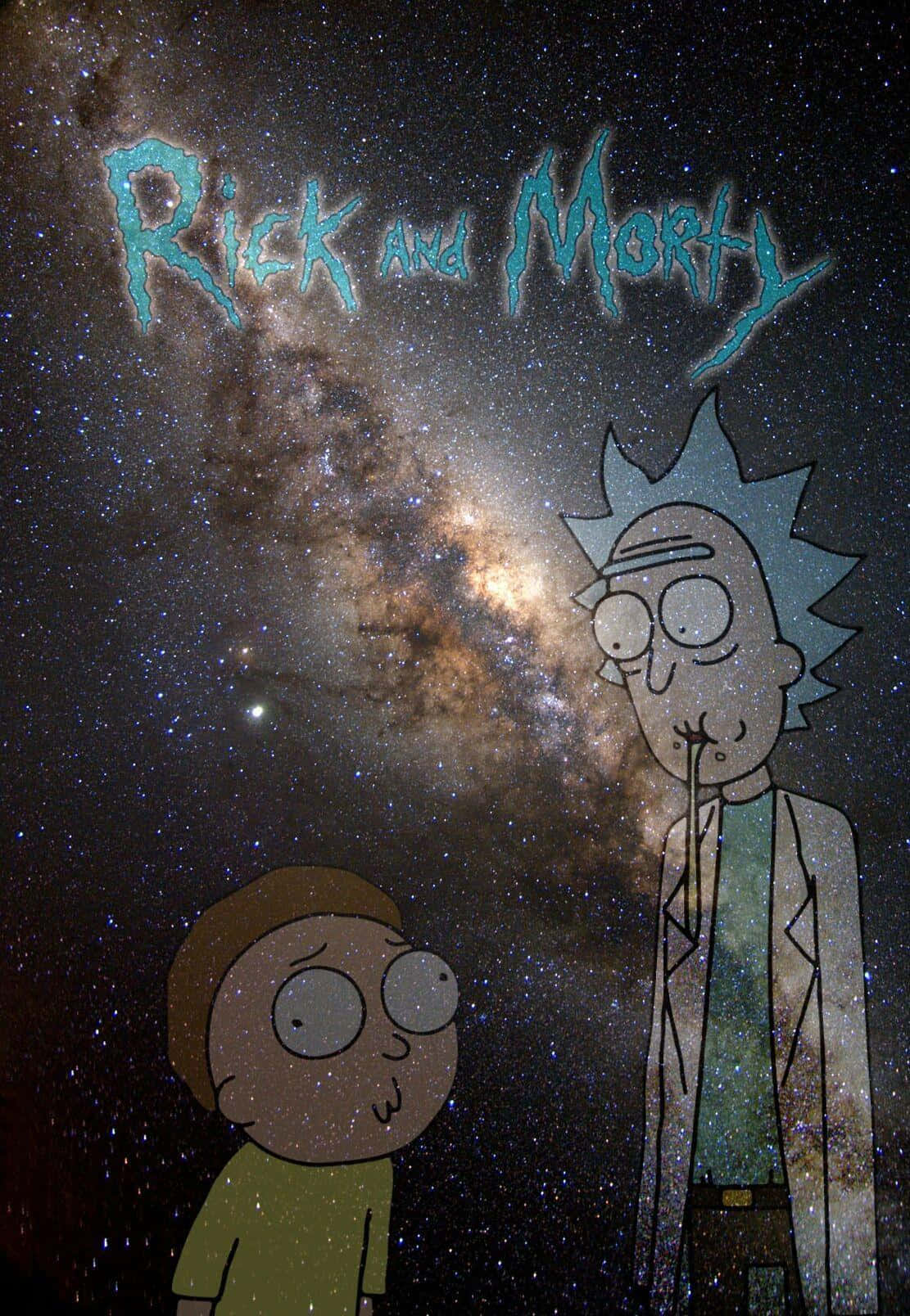 Rick And Morty, backwoods, cosmic backdrop, HD Phone Wallpaper