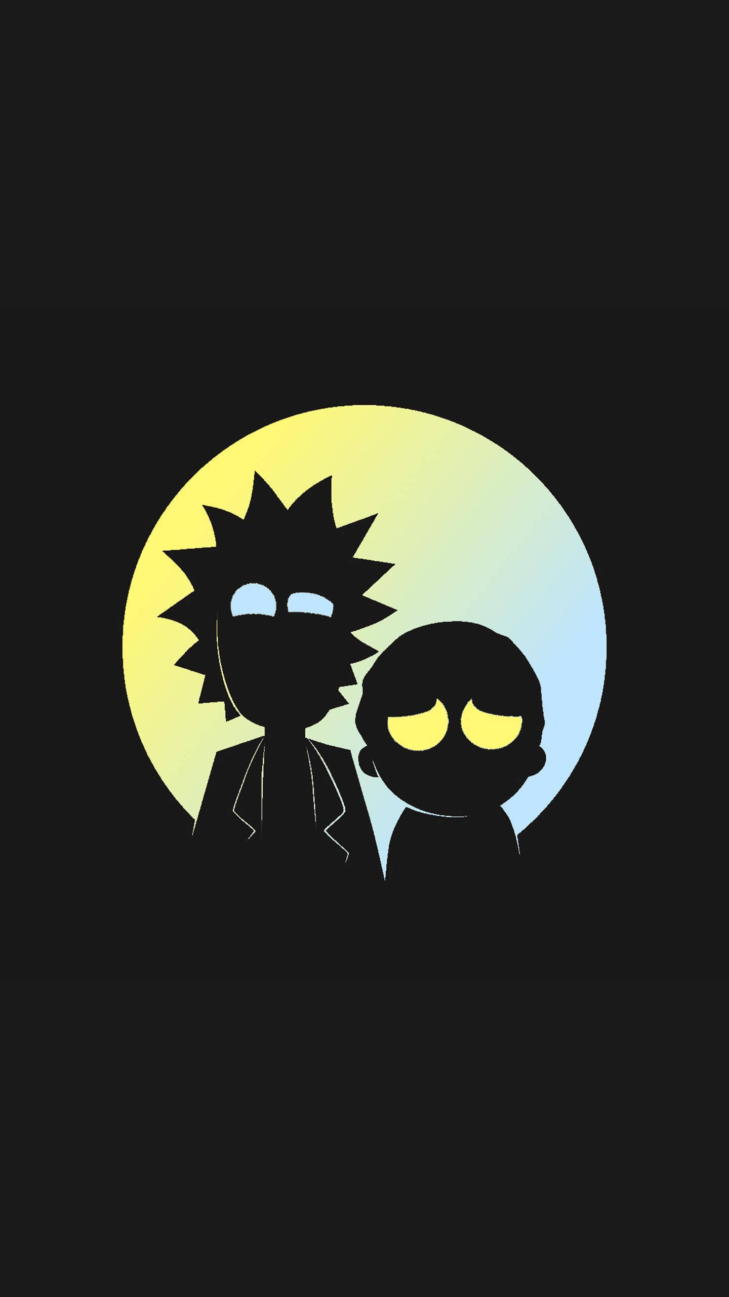Rick And Morty, iPhone, vector art, 2K Phone Wallpaper